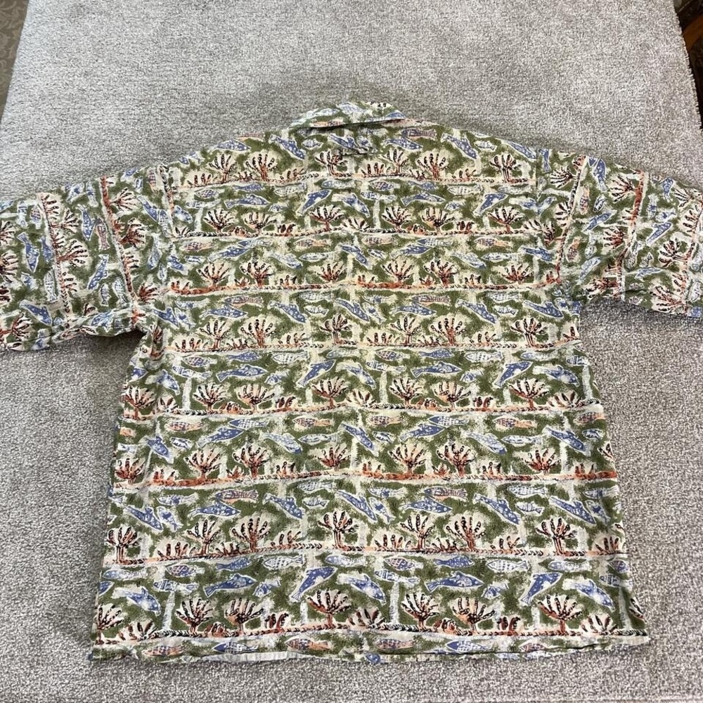Vintage Territory Ahead Hawaiian Shirt Mens X-Large Tropical Fish Print USA Made - Picture 5 of 5
